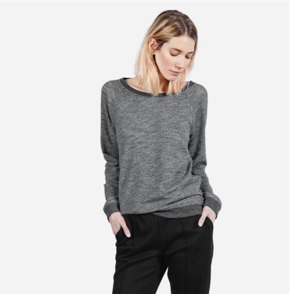 Everlane The Crew Pullover Sweatshirt in Grey. Size S